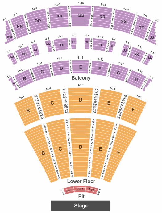 Music Hall At Fair Park Wicked Seating Chart